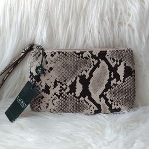 Ralph Lauren Snakeskin Wristlet Wallet